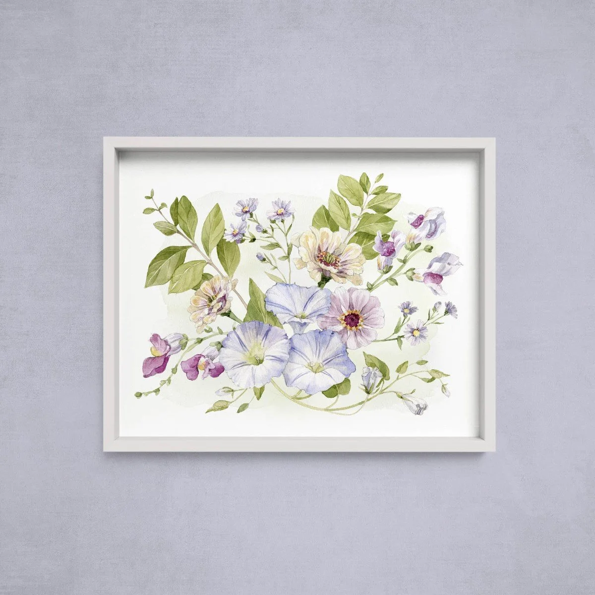 September Flowers Month Art Print Framed (Custom).jpg