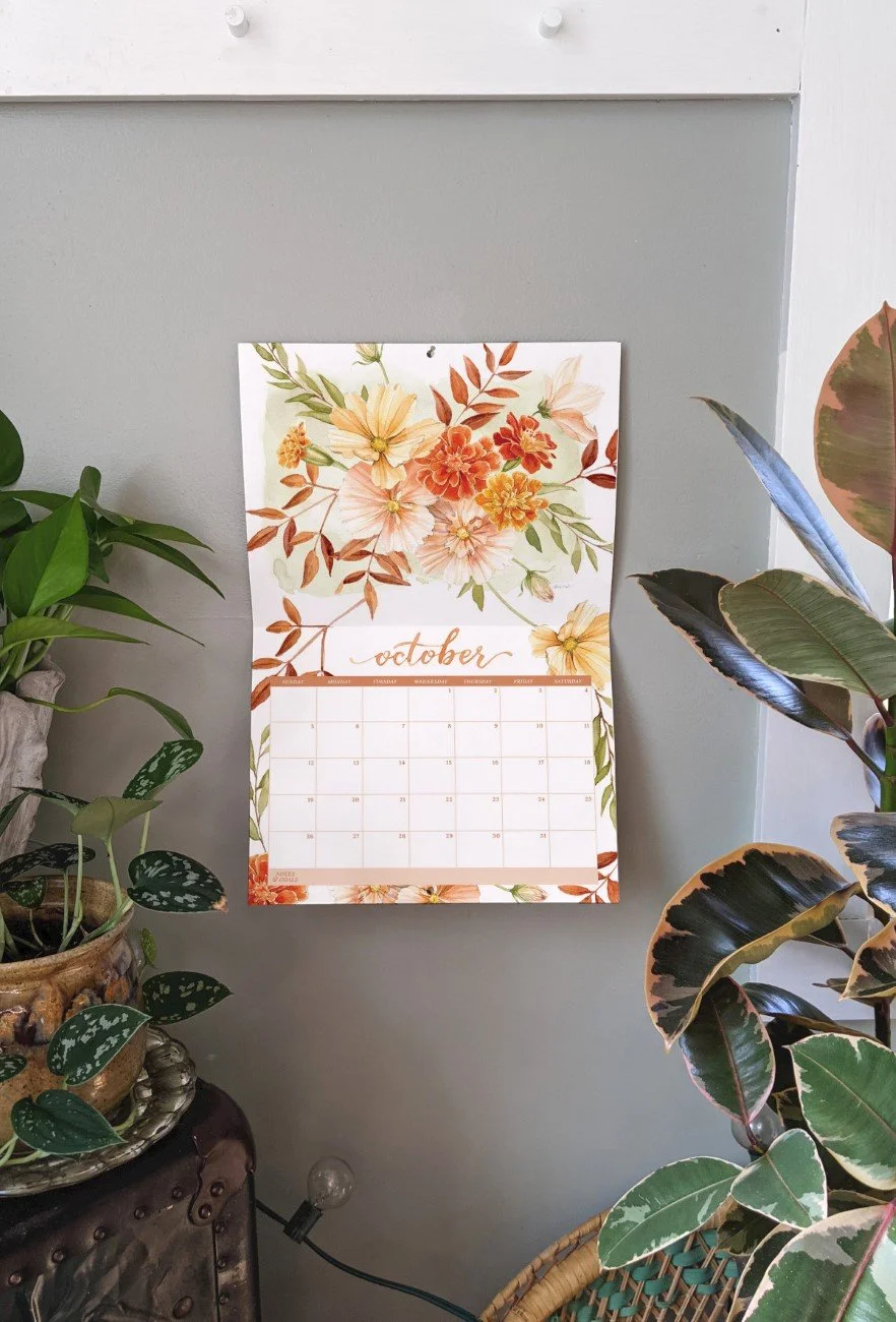 Birth Month Flowers "A Year in Blooms"  2026 Wall Calendar - MADE TO ORDER