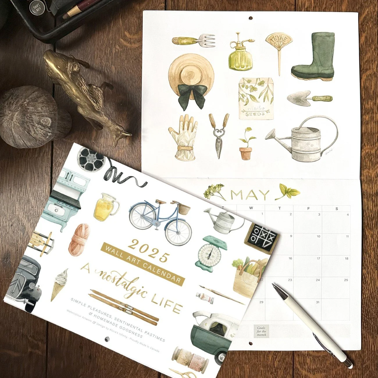 "A Nostalgic Life" 2026 Wall Calendar - MADE TO ORDER