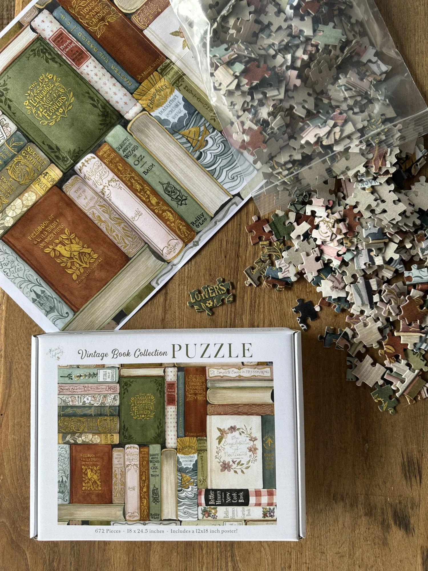 Vintage Book Collection Puzzle PRE-ORDER
