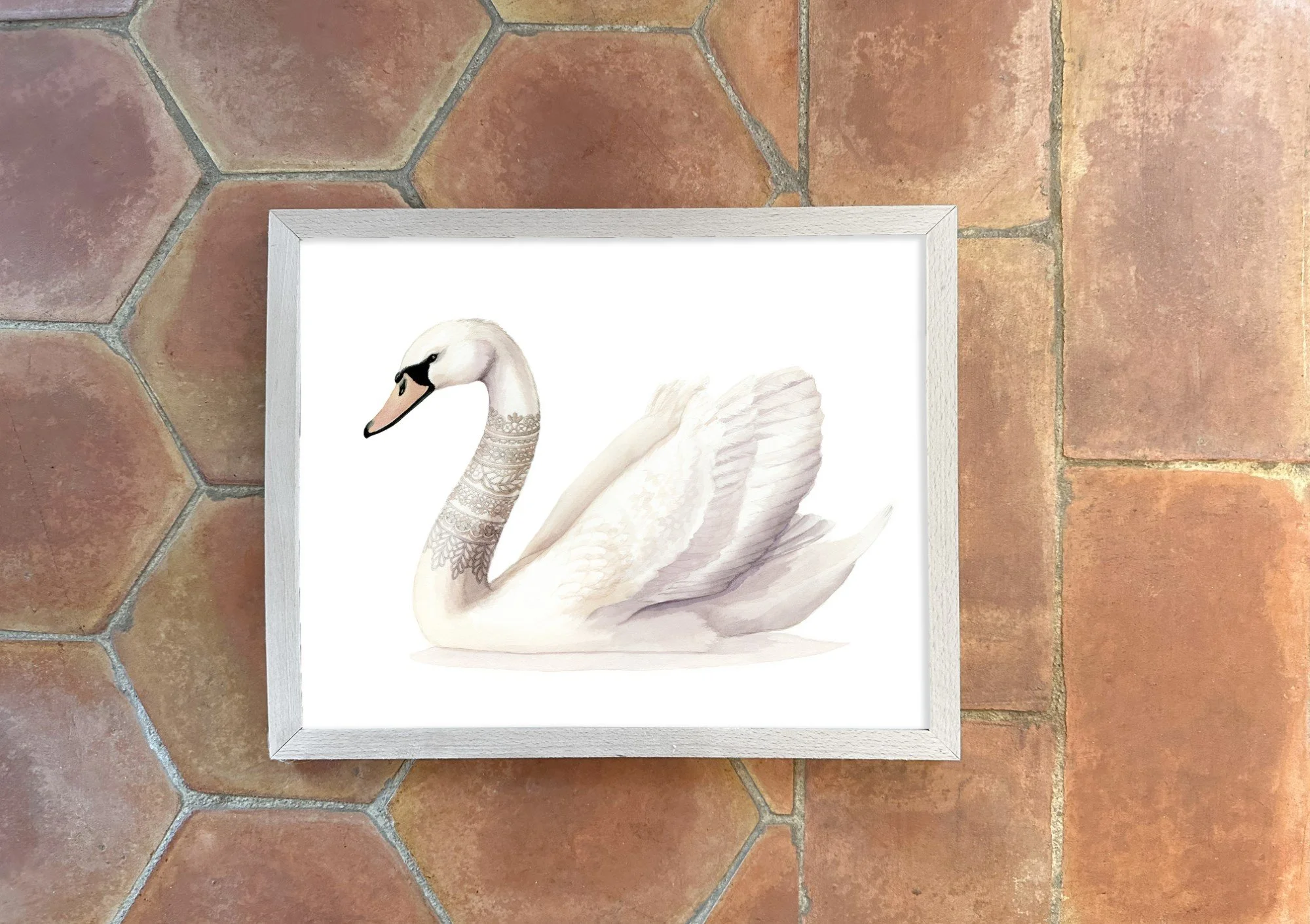 Swan Frame with Terra Cotta Tile (Custom).jpg