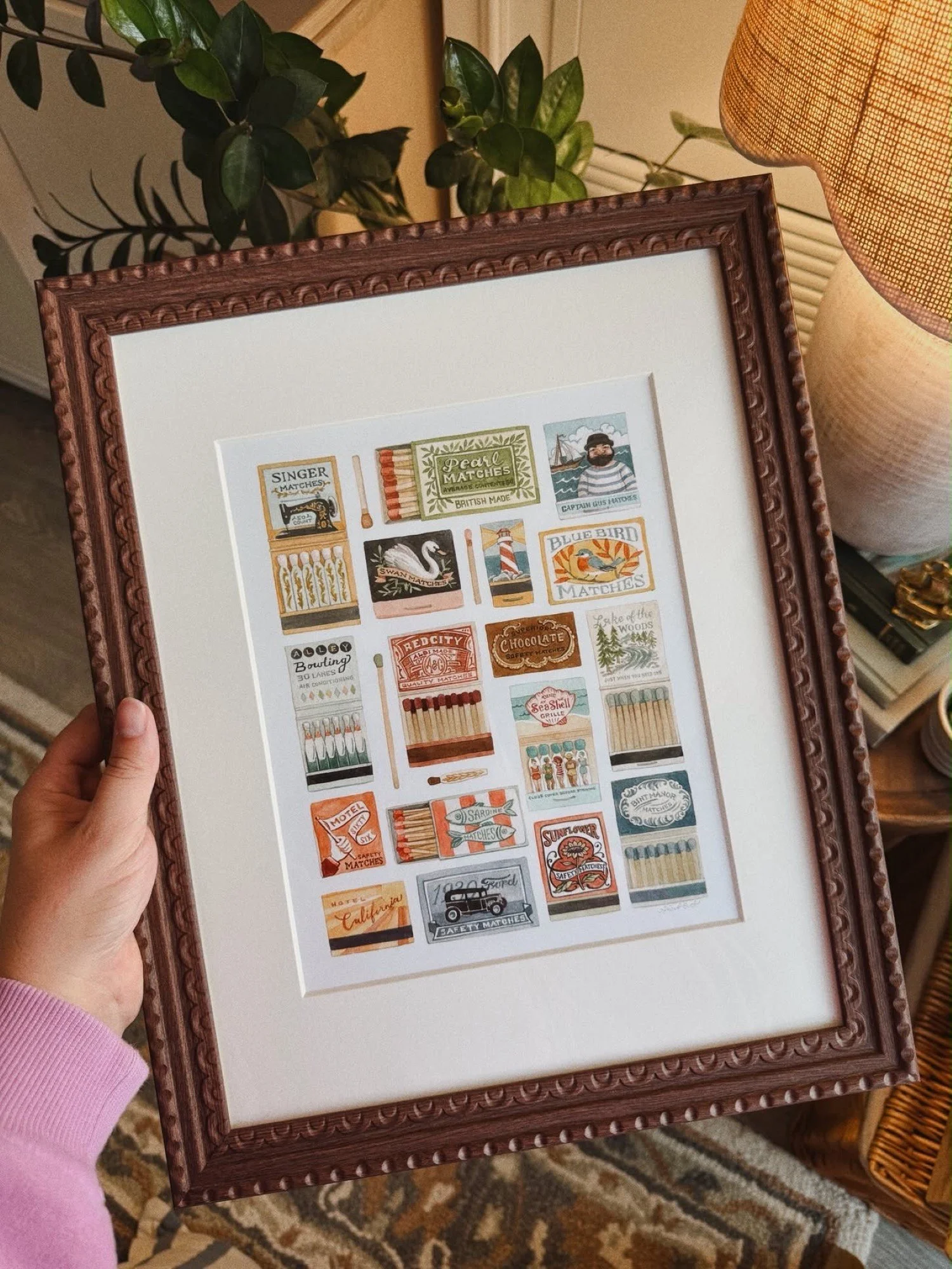 Vintage Matches Art Print
