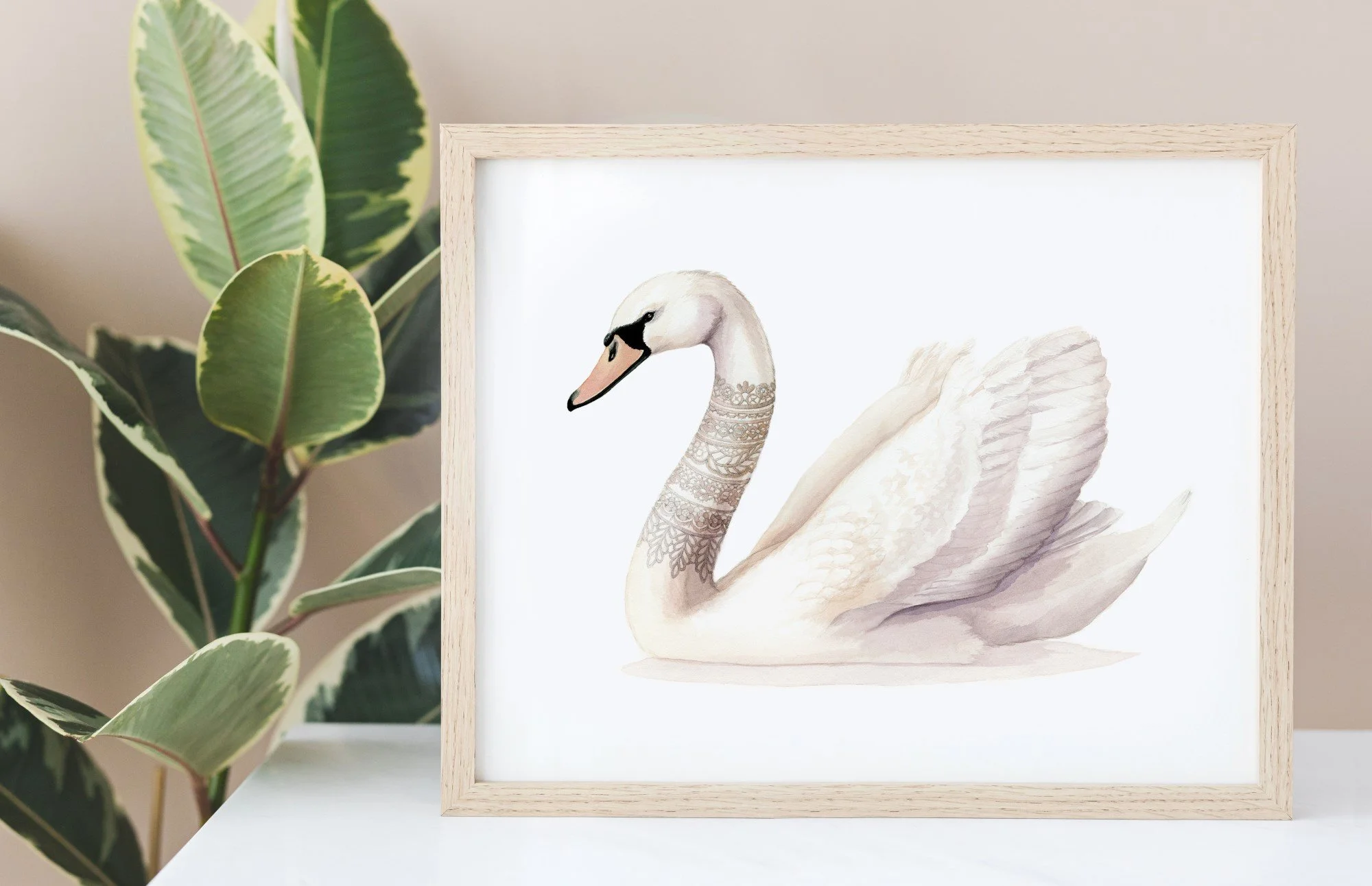 Swan Horizontal Frame with Plant (Custom).jpg