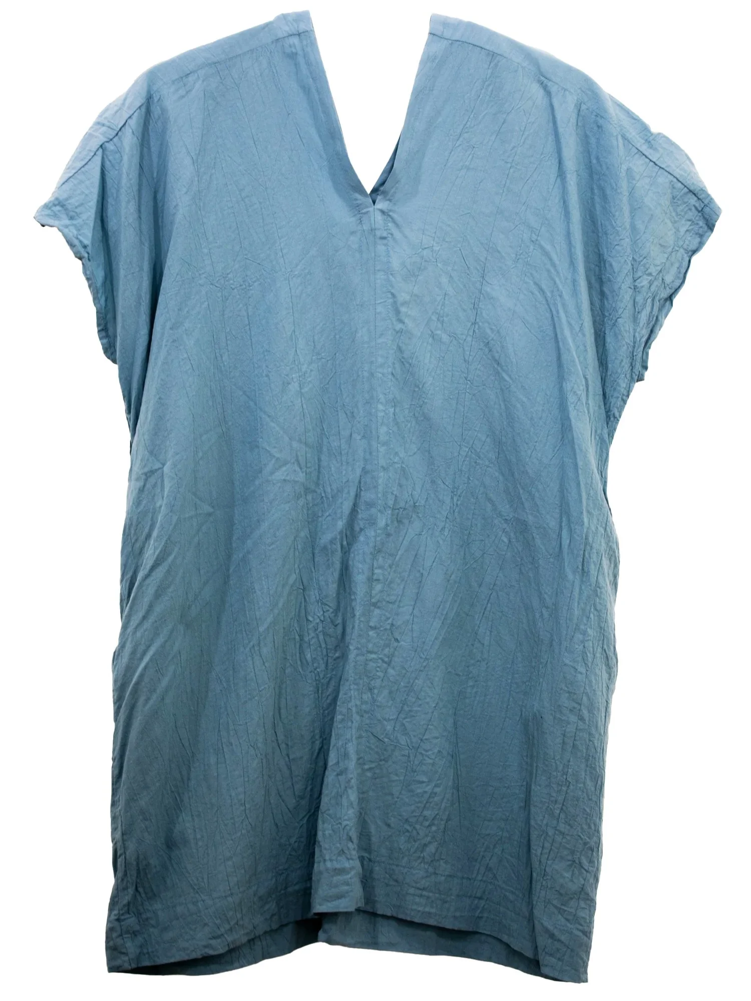 LIGHT BLUE V-DRESS