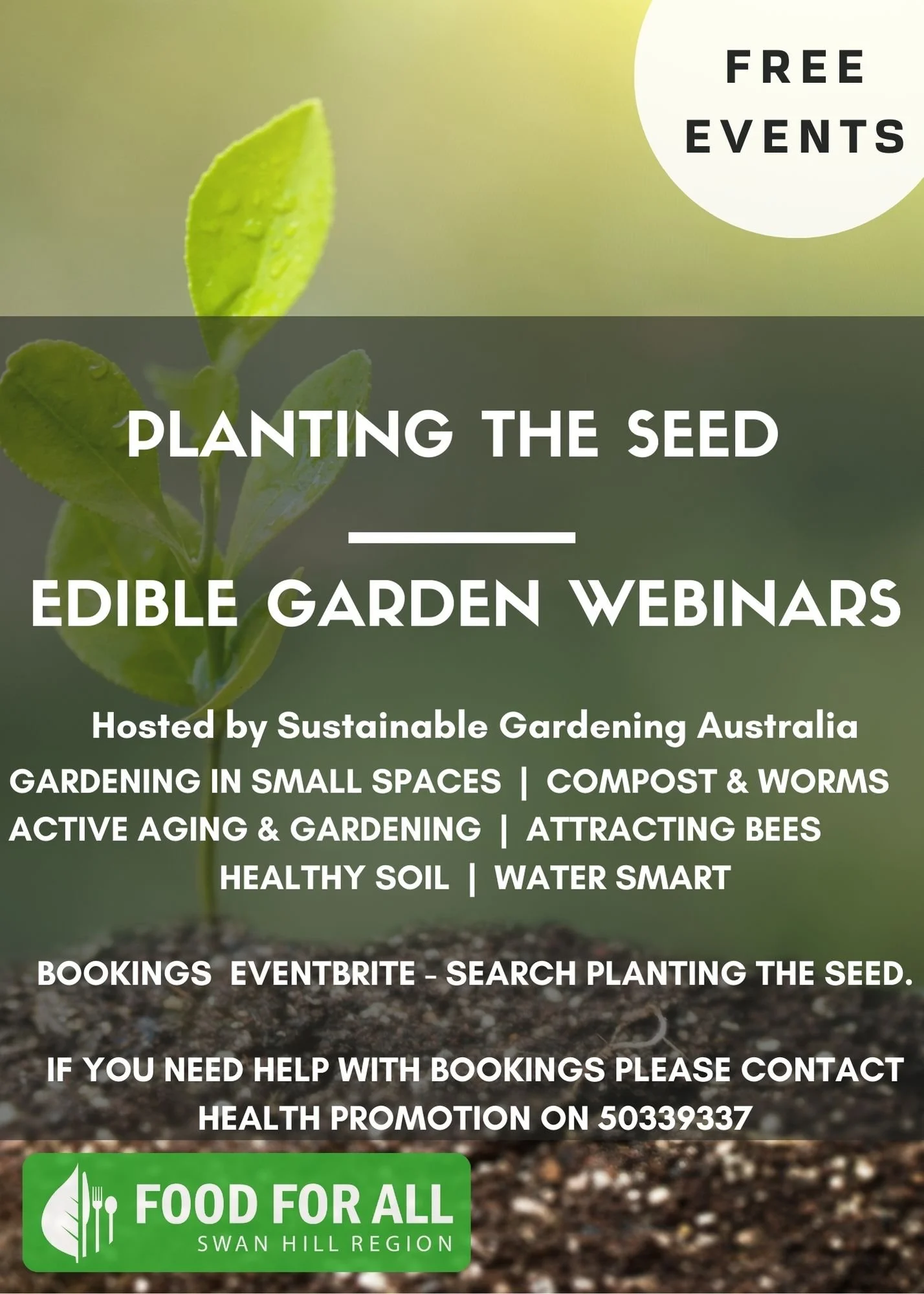 Planting the seed Webinars 2019