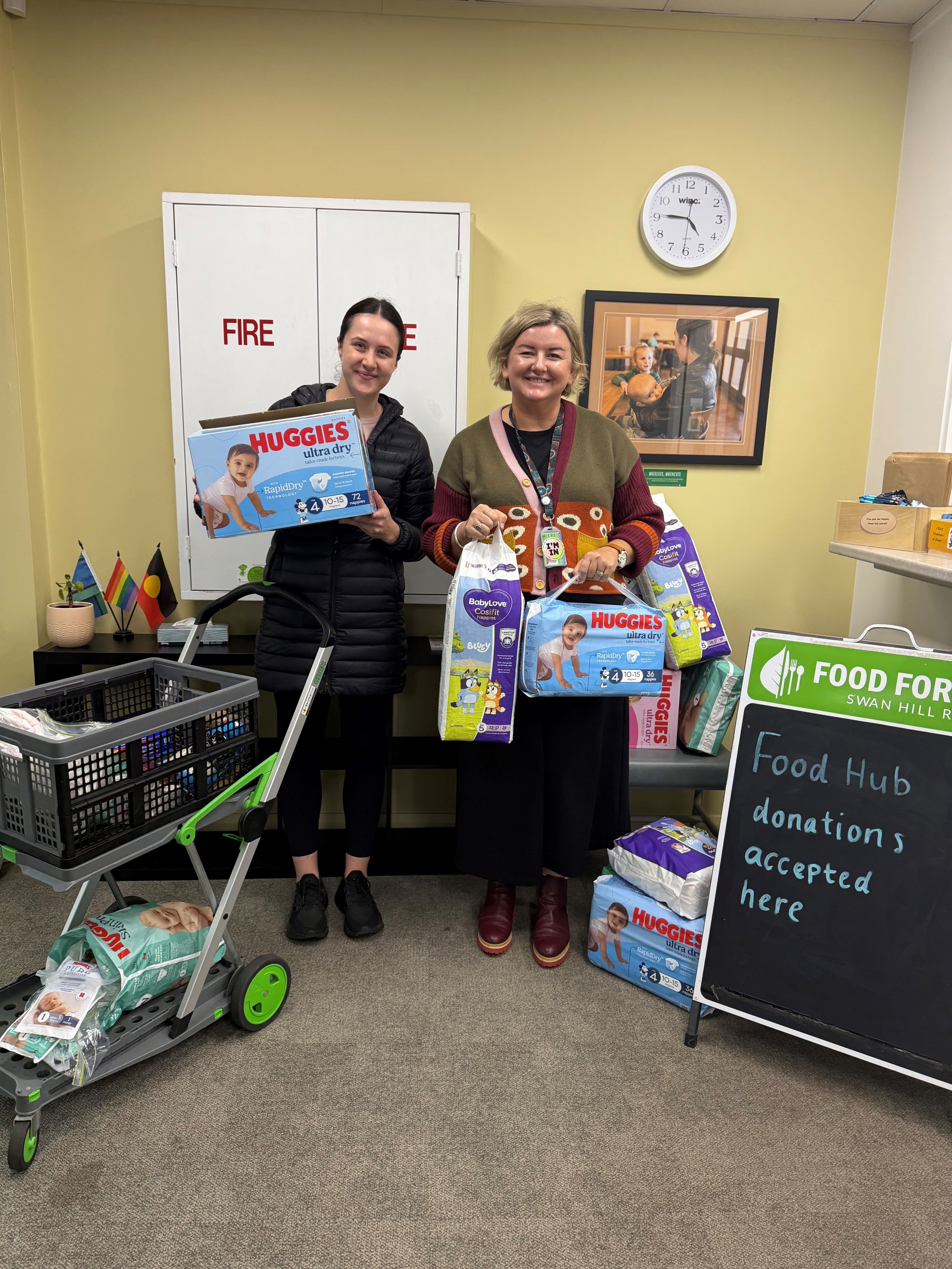 Swan Hill Food Hub and the Nappy Collective 