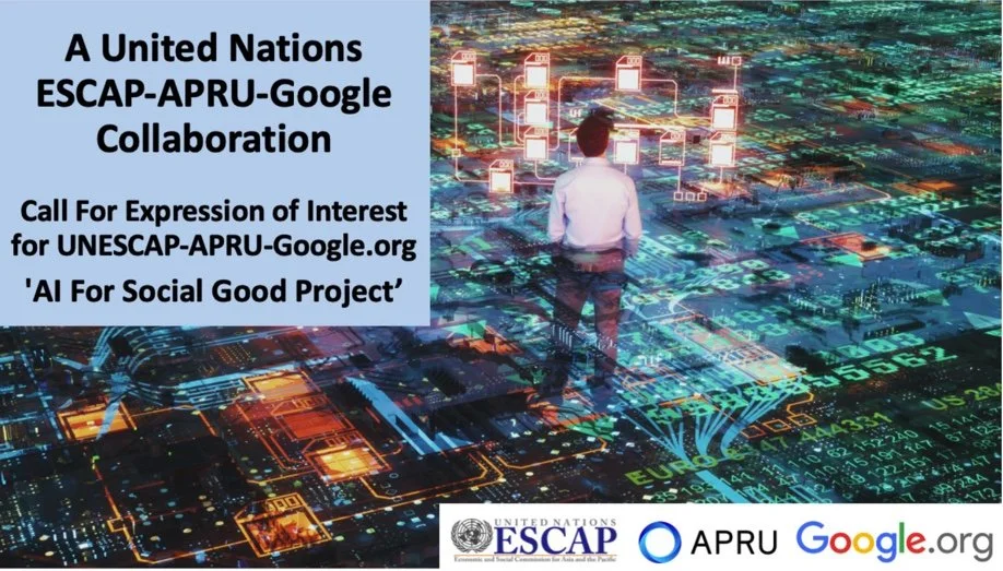 Successful research grants awarded to Dr. Sarah Logan &amp; Dr. Jasper  - UNESCAP, APRU, Google.org 'AI for Social Good' project 