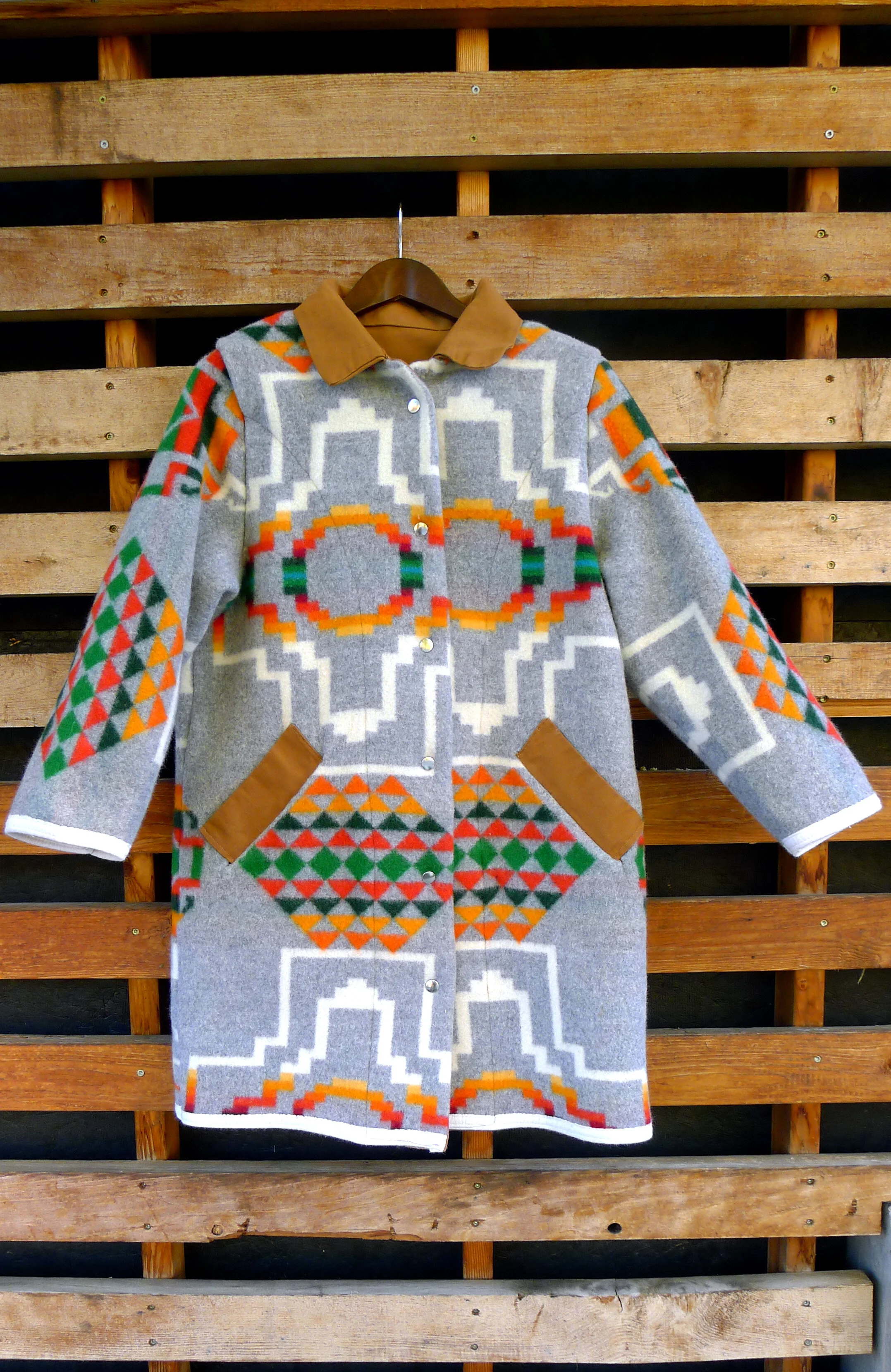 Wool and Canvas Overcoat
