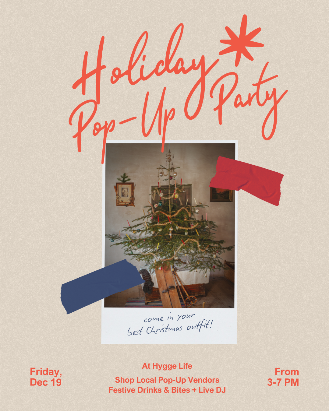 Holiday Pop-Up Party at Hygge Life