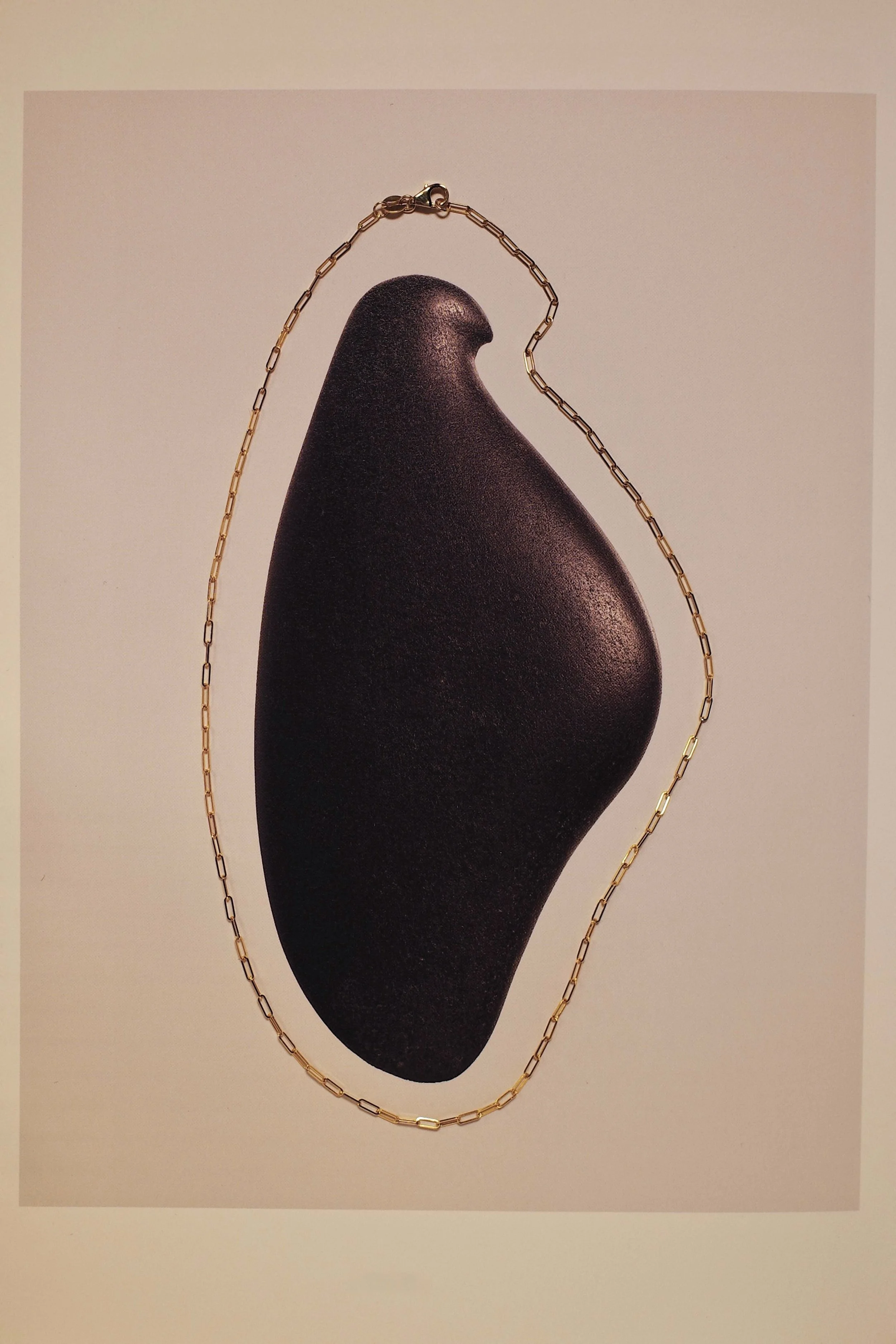 skinny gold paperclip chain talisman jewelry