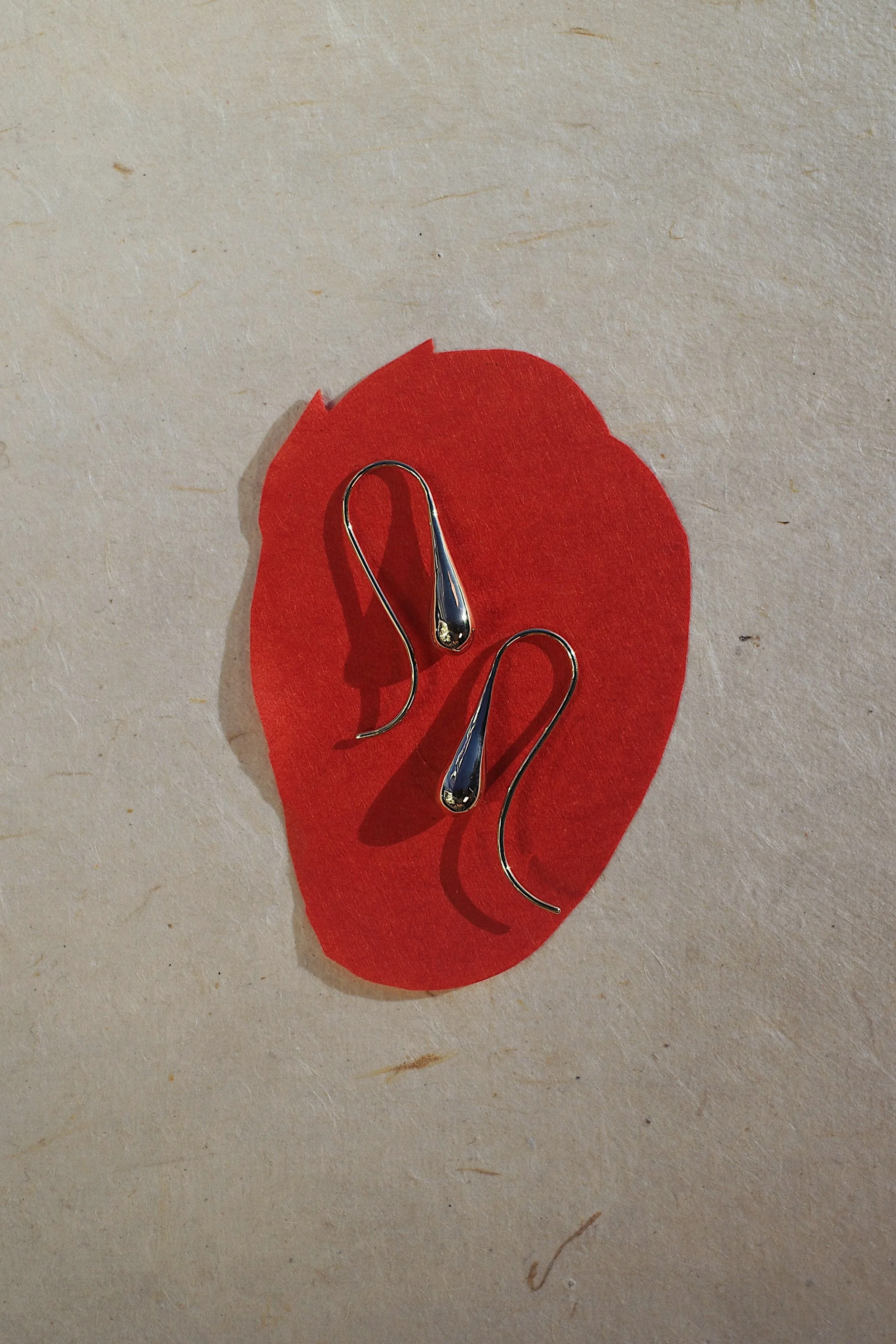 talisman gold drop earrings