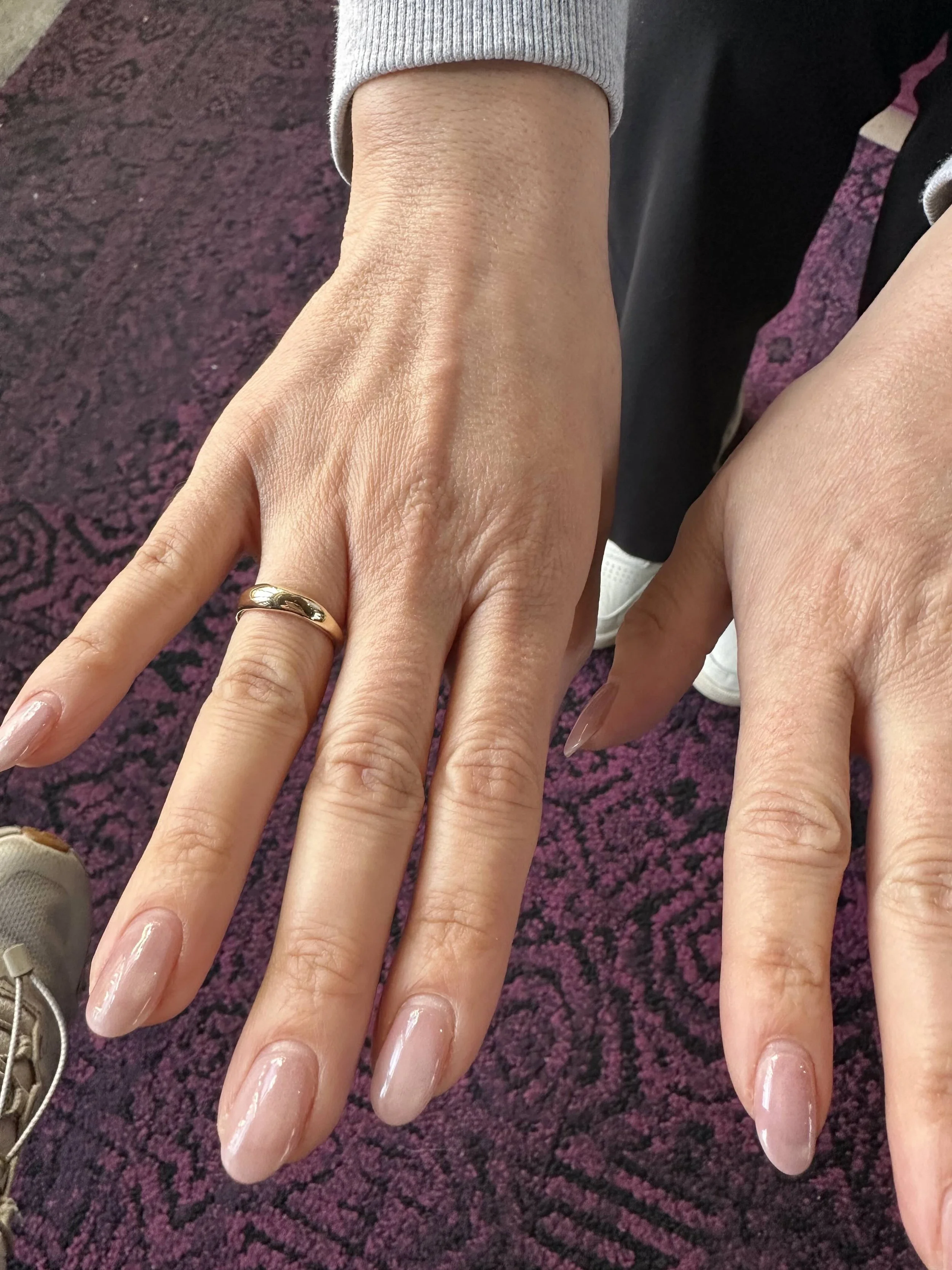 lisa with her portal ring in 14k gold