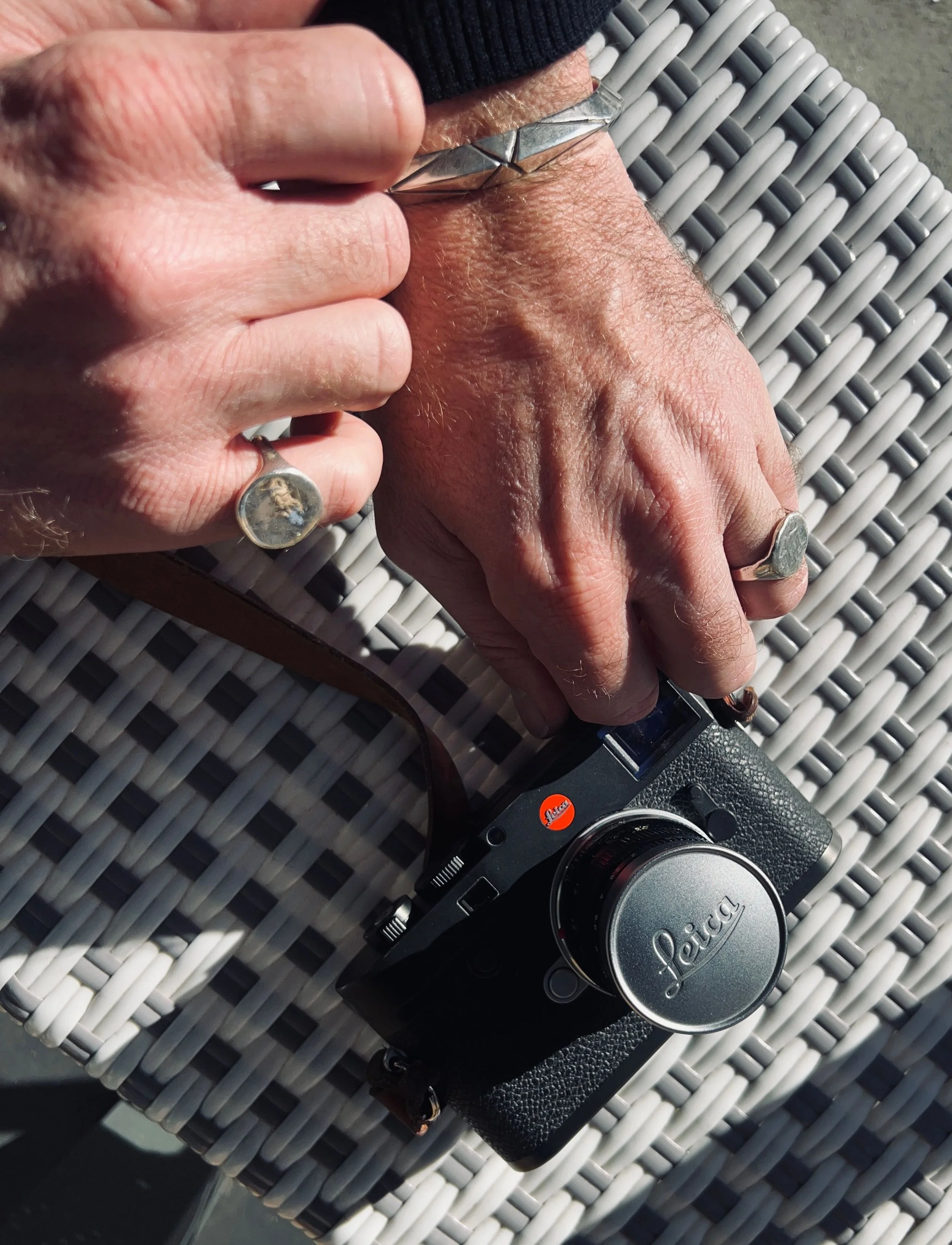 Photographer James Holden wearing Talisman Fine Jewelry