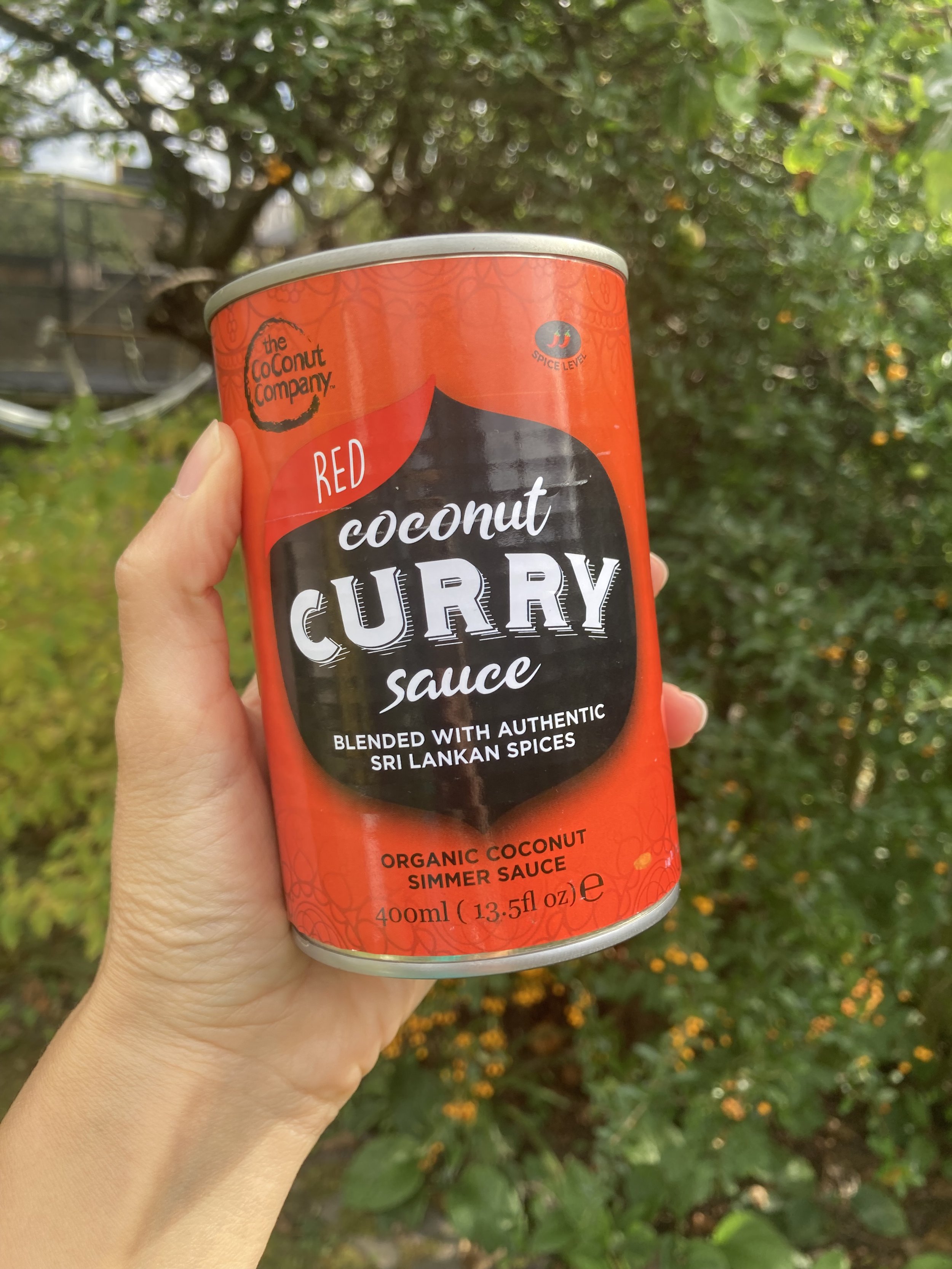 Organic Red Coconut Curry Sauce 400ml BPAFree Can — The Coconut Company