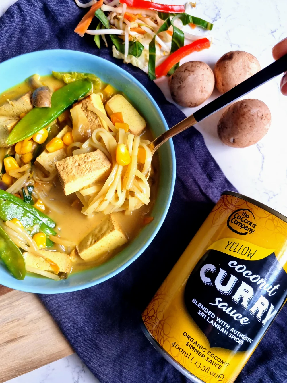 Vegetarian Easy Thai Yellow Curry Paste Coconut Curry Sauce Thai