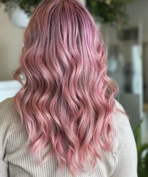 Pastel pink fashion colour