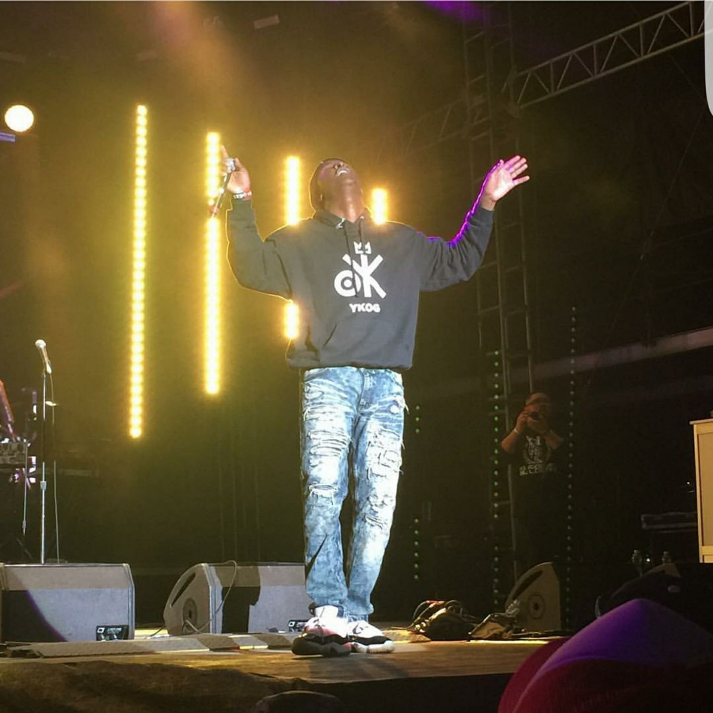 Calvin Martyr performing at SuperBowl LIVE in Houston 2017