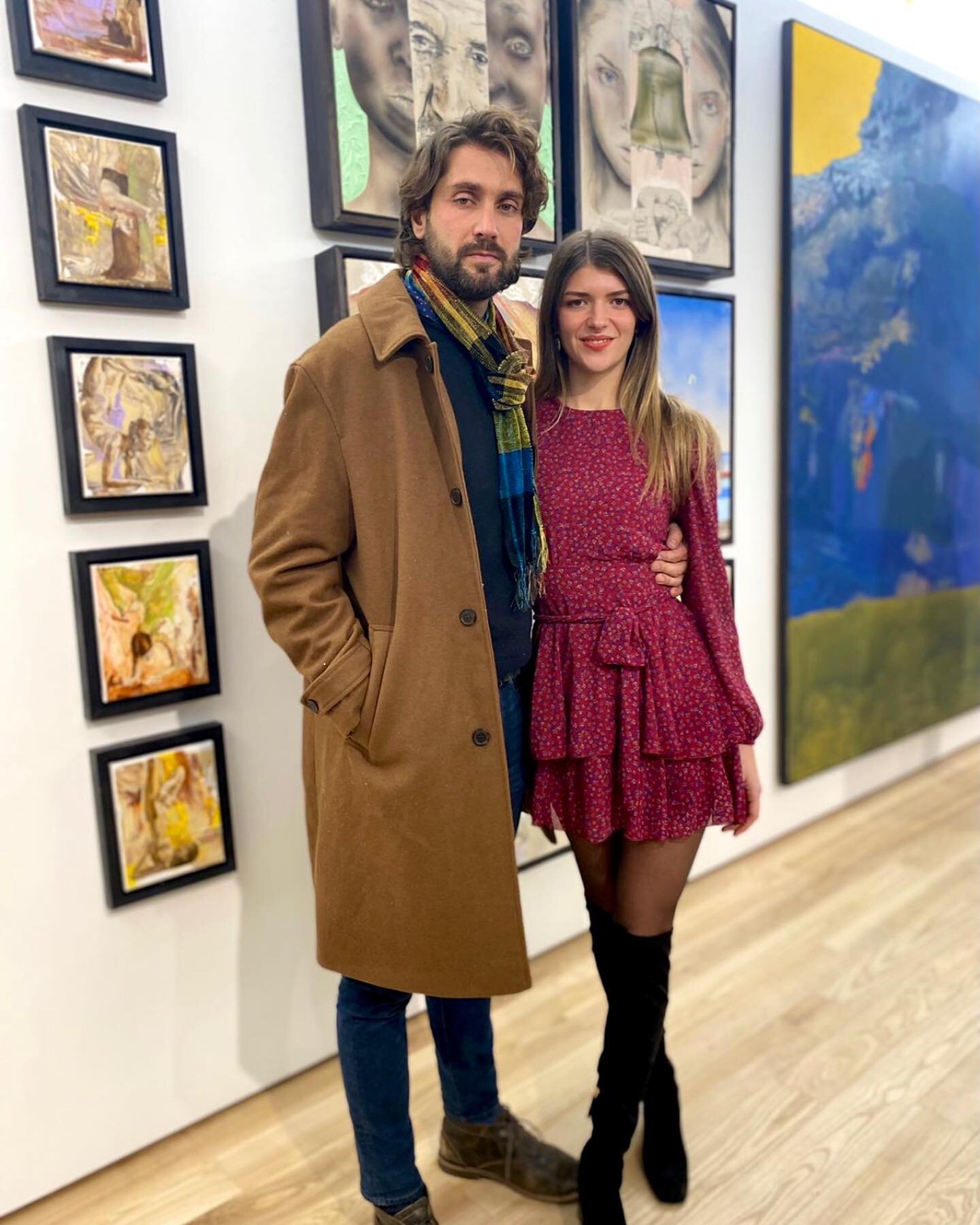 With @lautarooo at the opening of FICCIONES at @kismithgallery 

The show will be up until January 3rd at 311 E 3rd St in Manhattan 🙌🏻