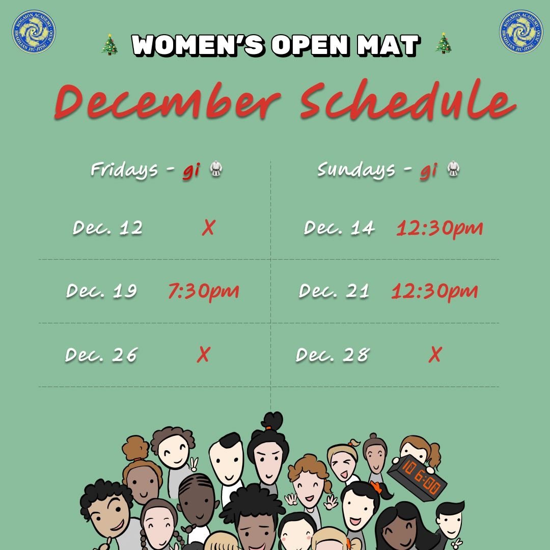 Rest of December schedule. Gi season is back 🥹❤️&zwj;🩹