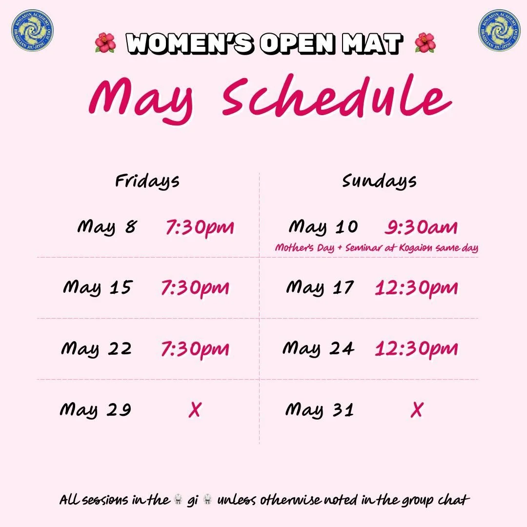 May schedule!