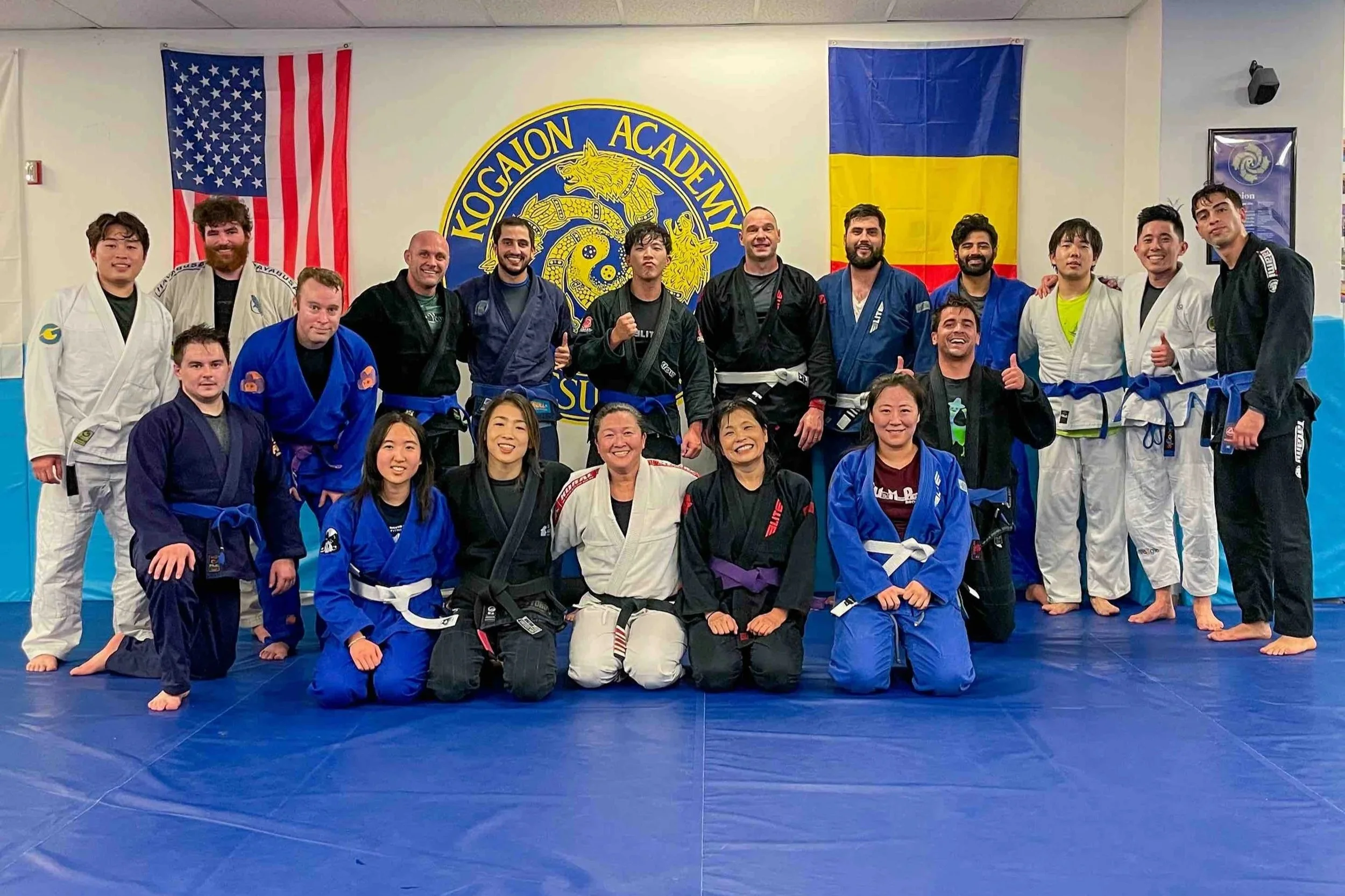 Adult Brazilian Jiu-Jitsu class at Kogaion Academy in Arlington VA