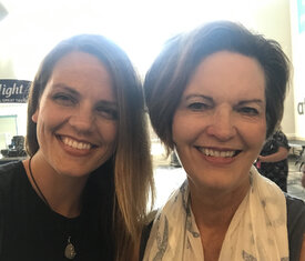 Me and my mom wreaking havoc at a Lionel Richie concert.