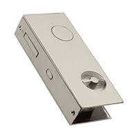 Flat Cavity sliding privacy set satin nickel