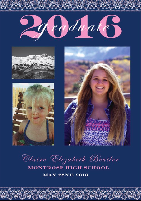  My own high school graduation announcement!  