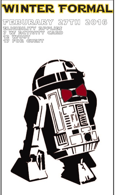  Star Wars themed school dance ticket. 