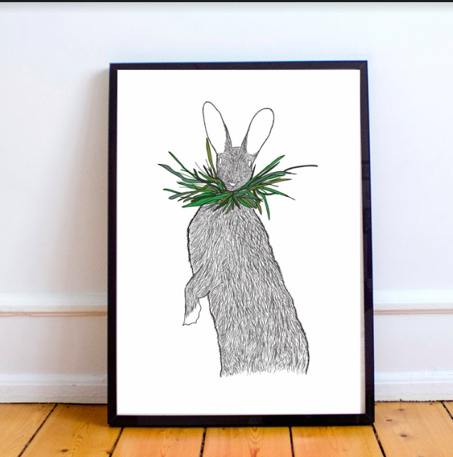  The snacking rabbit.  