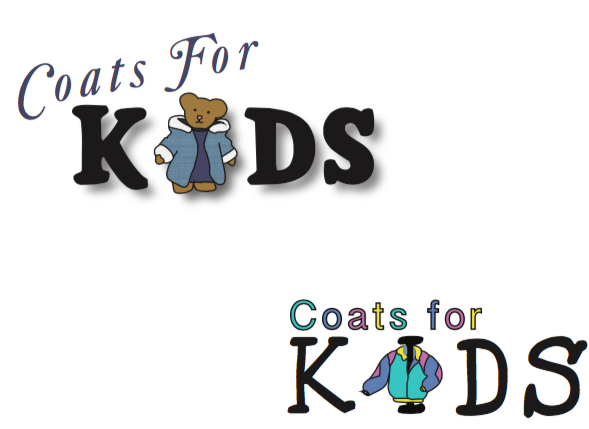  Clothing donation charity logo.  