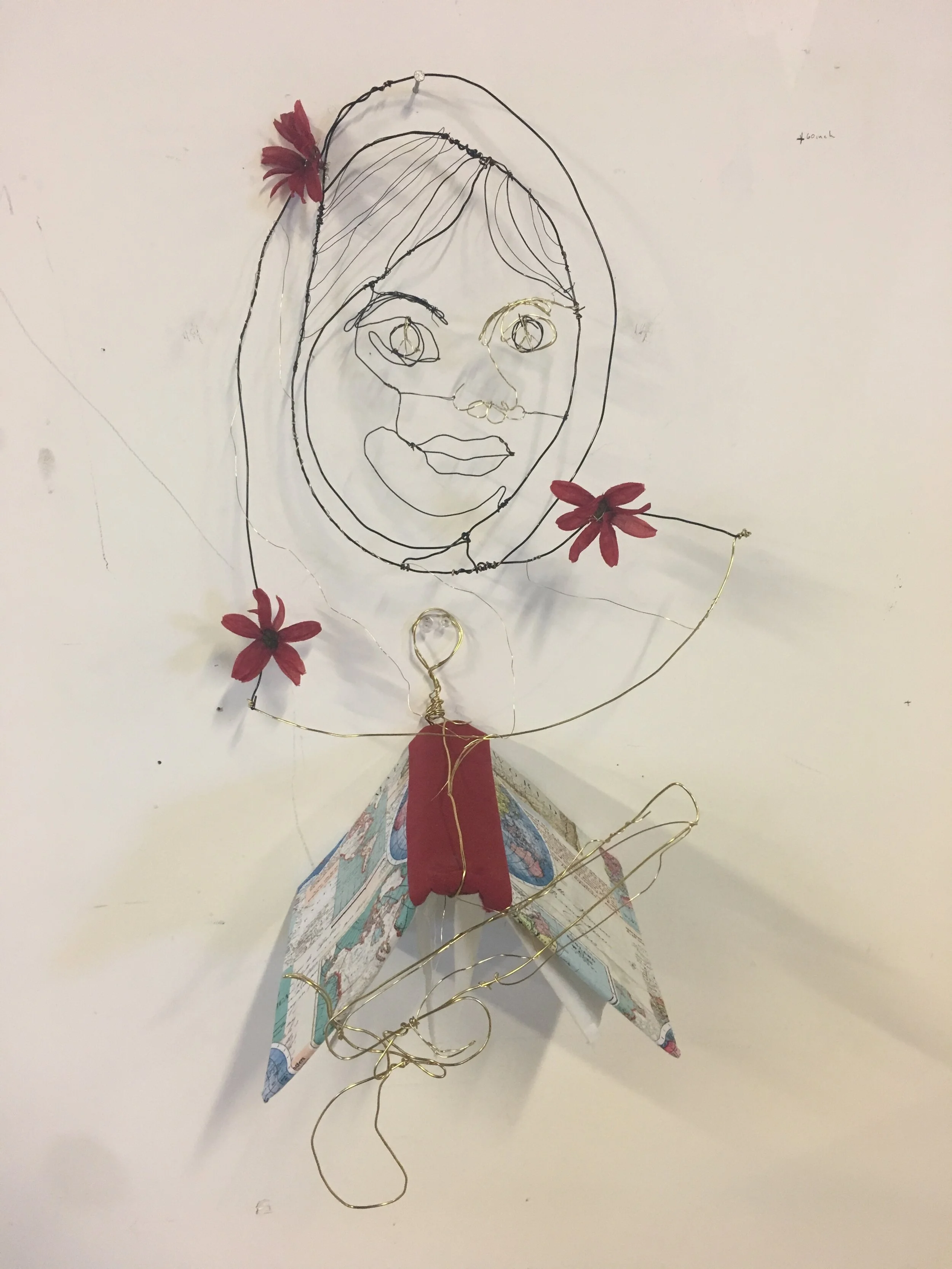 Wire Portrait Sculpture