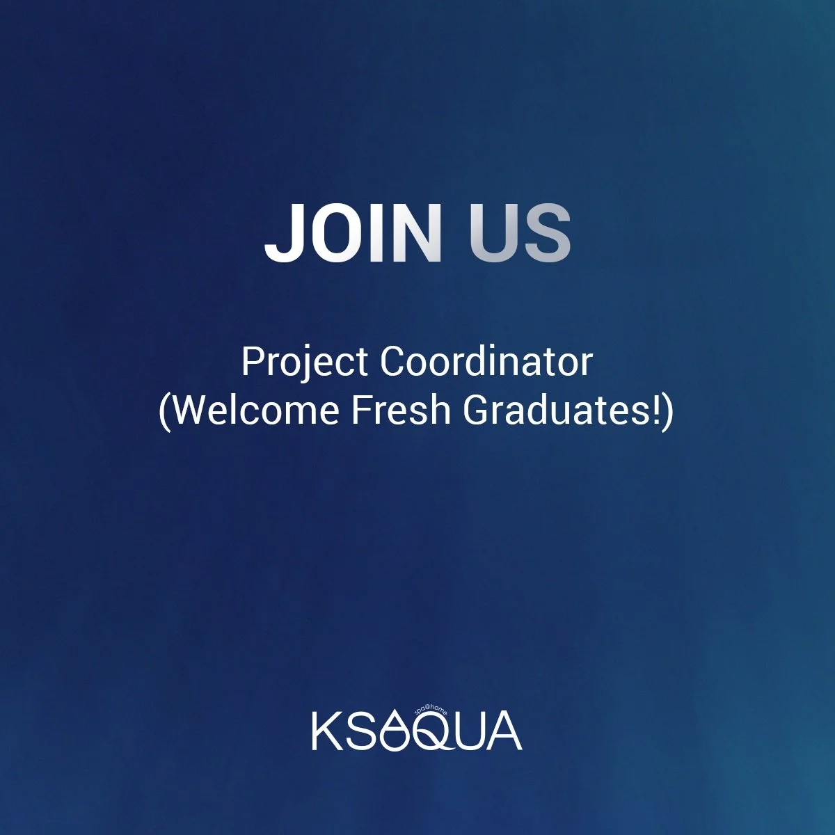 Project Coordinator (Welcome Fresh Graduates!)