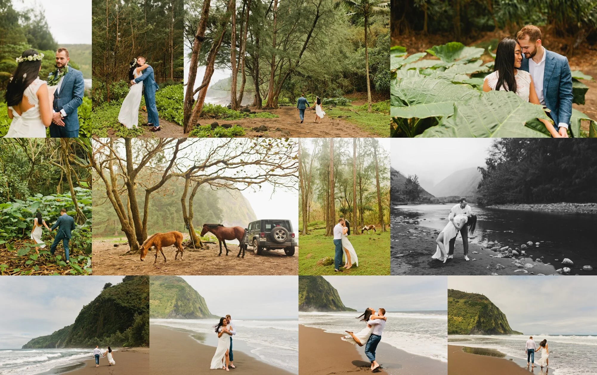 Waipio Valley Big Island Elopement; Hawaii elopement planner