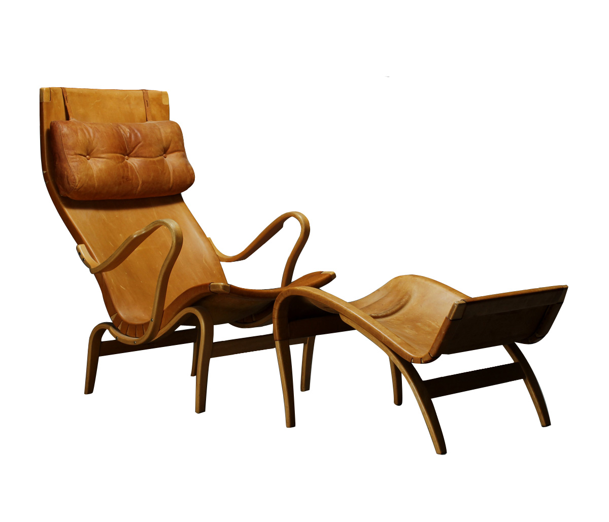 Pernilla Chair with footstool by BRUNO MATHESSON Sweden C1965