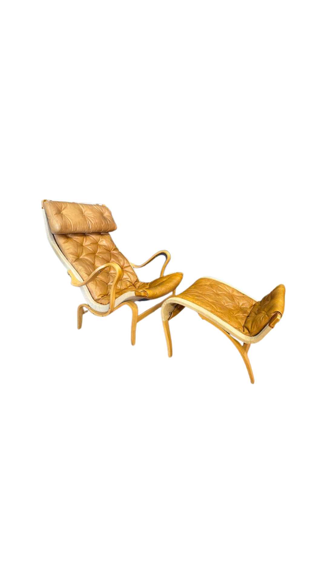 Pernilla Chair with Footstool by Bruno Mathsson T449