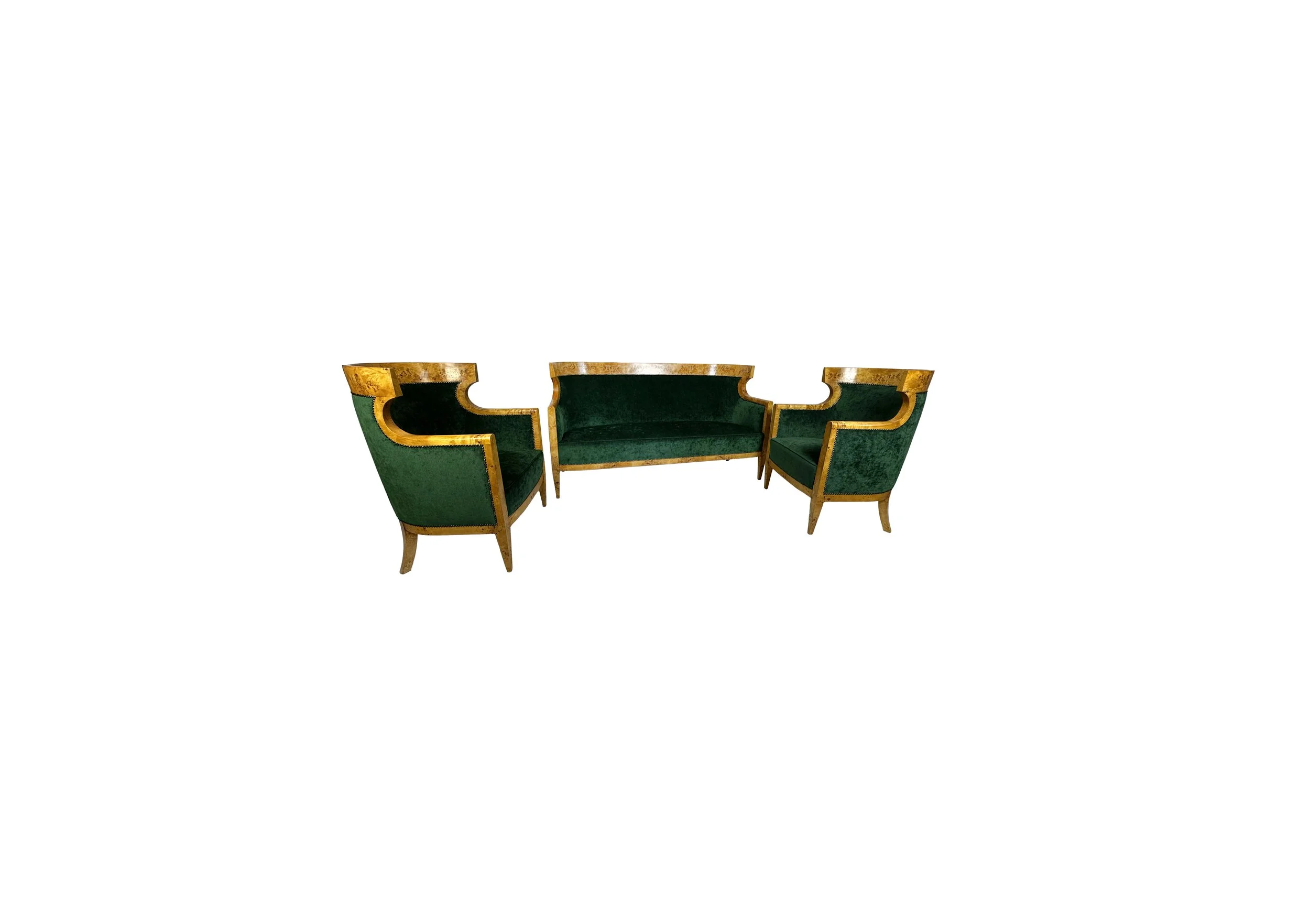 Biedermeier Revival Sofa with Bergeres B468