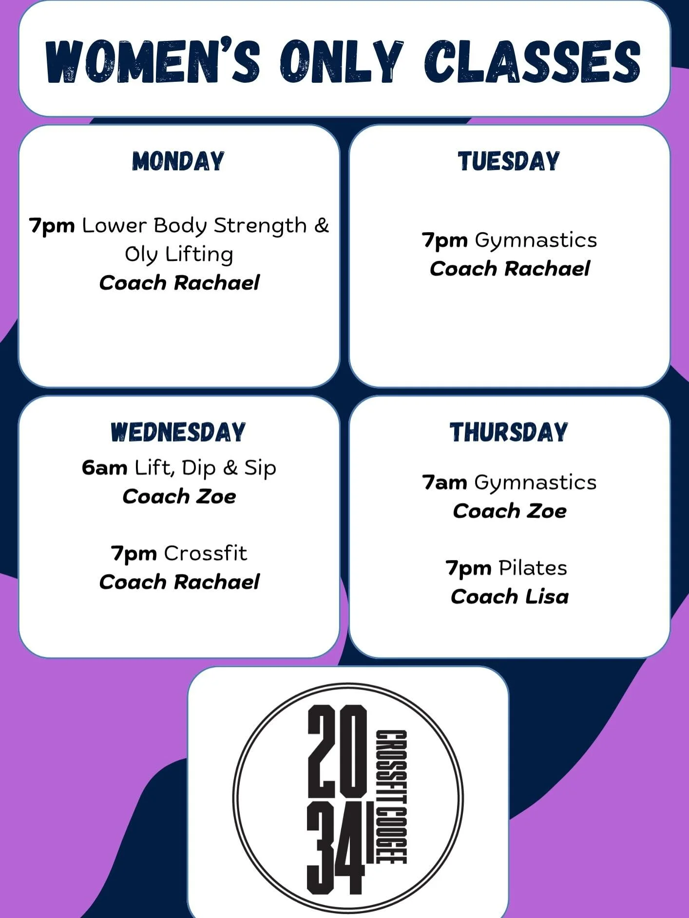 🚨 EXCITING NEWS FOR OUR WOMEN 🚨

Due to popular demand, we are excited to announce that we&rsquo;ve added extra Women&rsquo;s Only classes to our Coogee timetable ! 🙌

We know how important it is to have a space where our women feel supported, emp