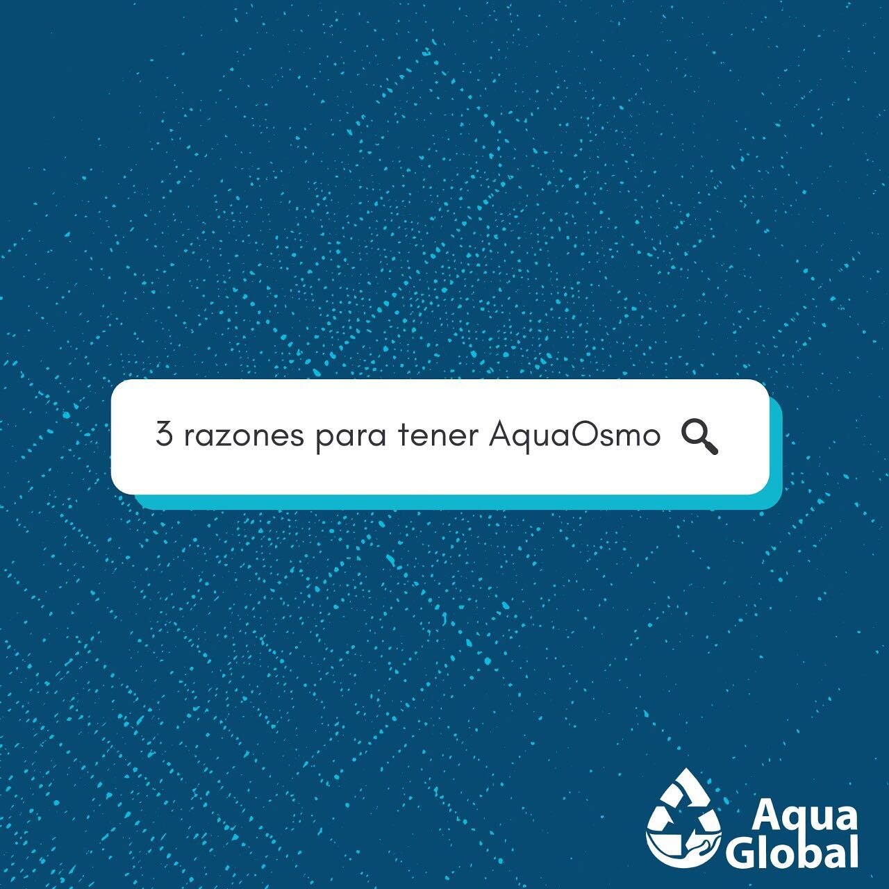 Si todav&iacute;a no tienes AquaOsmo en casa, aqu&iacute; te dejamos 3 razones por las que deber&iacute;as ✨
💧Ahorra - Tener una m&aacute;quina AquaOsmo te ahorra no s&oacute;lo el dinero de garrafones y botellas, si no tambi&eacute;n el dolor de ca