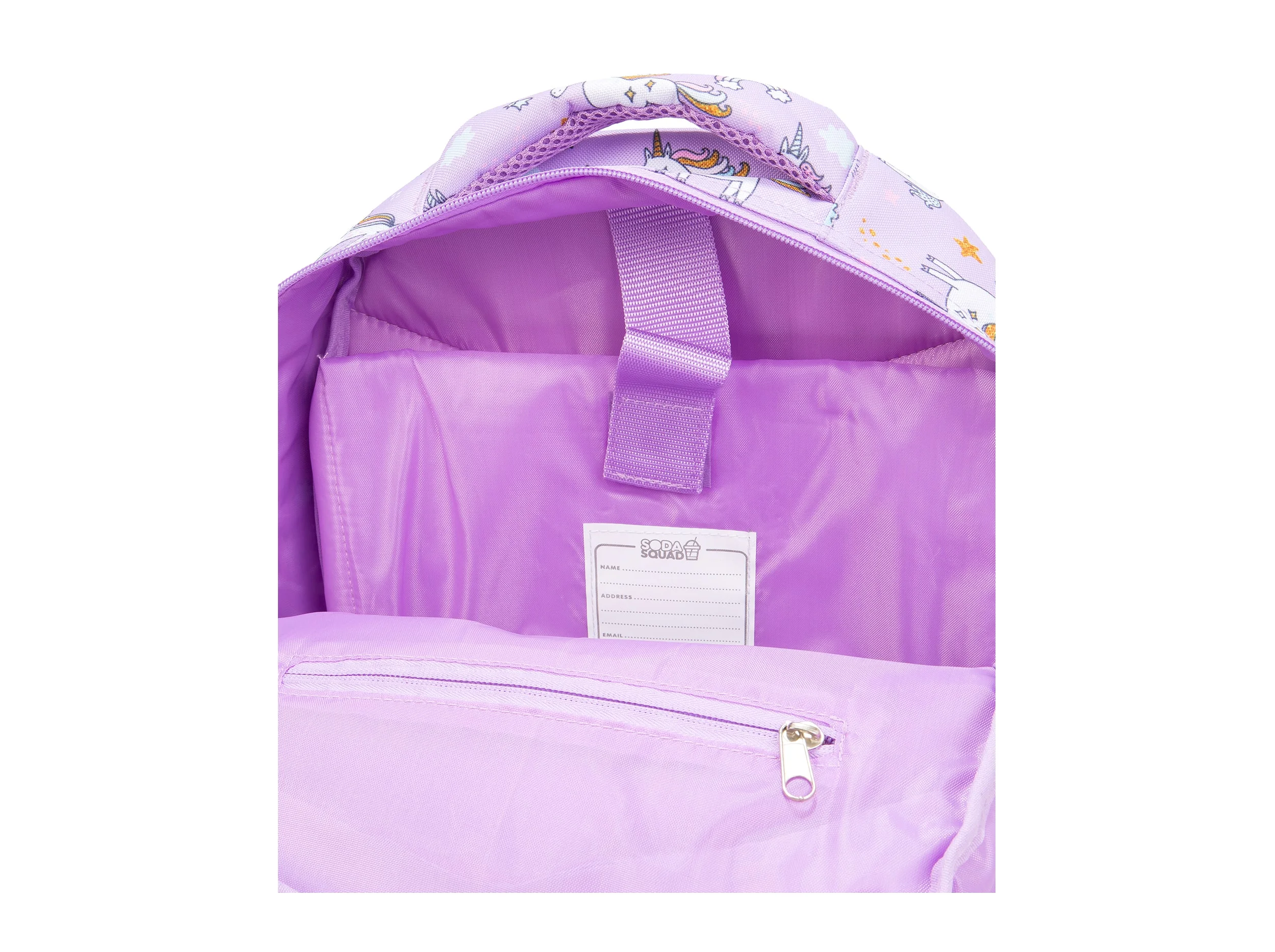soda squad unicorn backpack