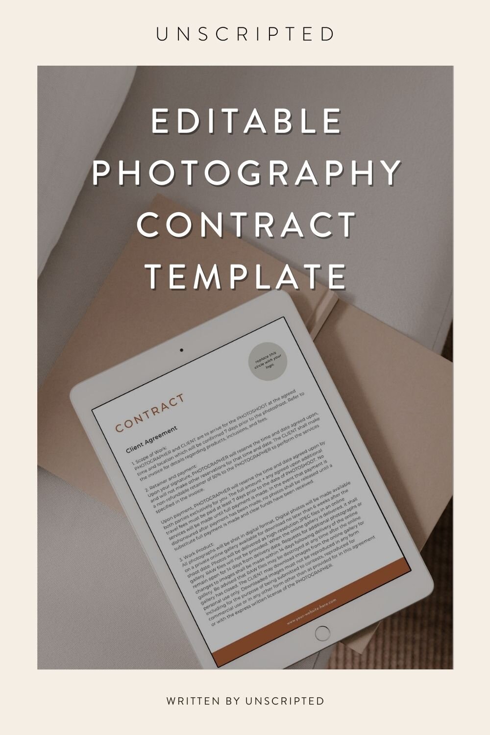 Pin on Contract template