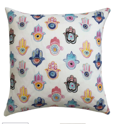 Pillow- Hamsa &amp; Evil Eye