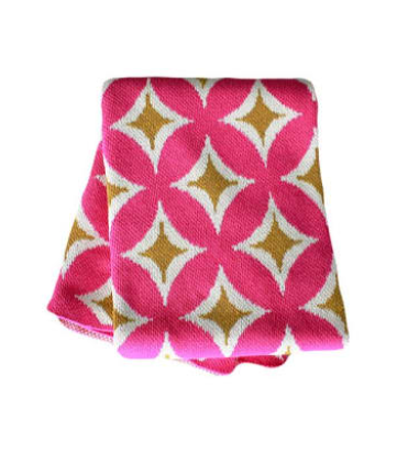 Fushia Nova Throw Blanket