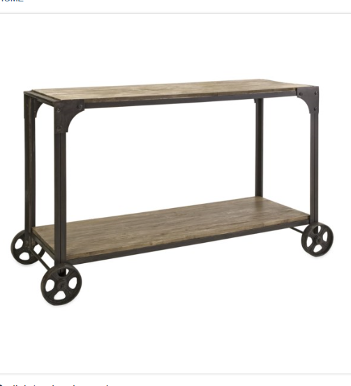 Utilitarian Console on Wheels