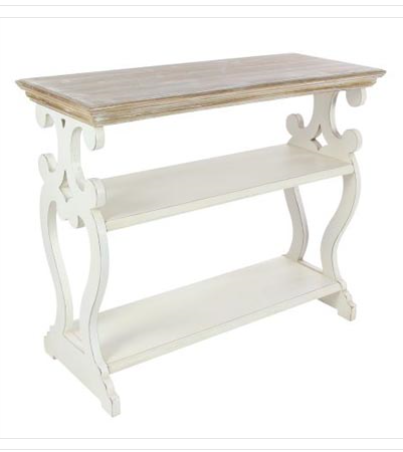 White Washed Console Table