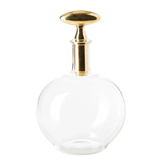 Decanter with Brass Top