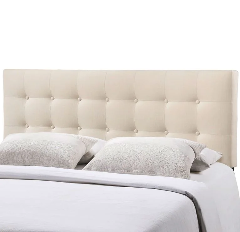 Ivory Tufted Full Headboard