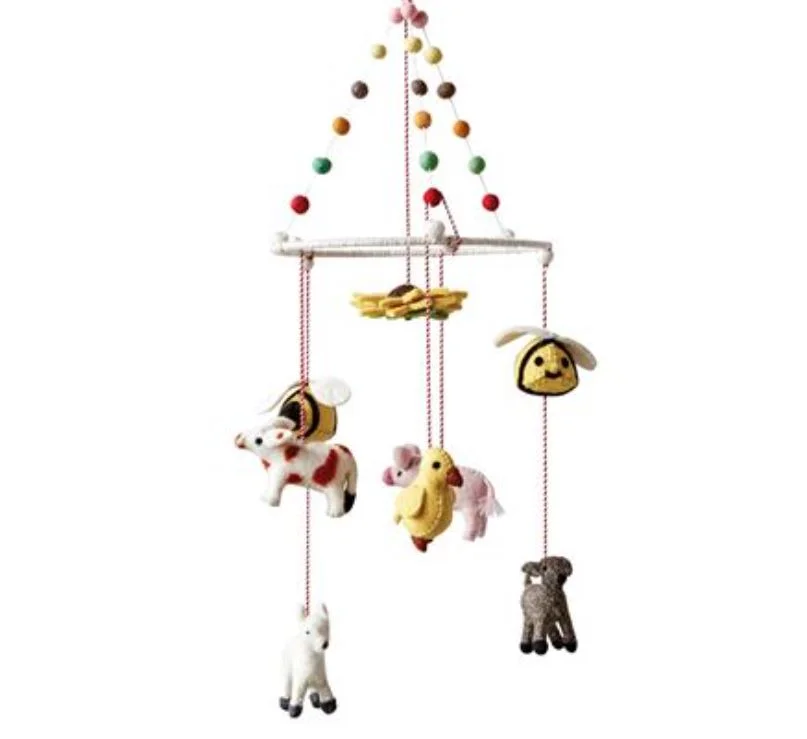 Wool Farm Animal Mobile