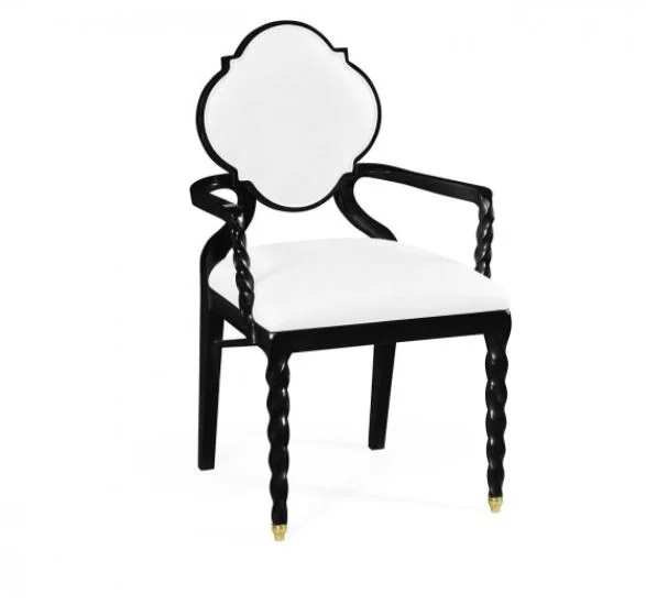 Black Barleytwist Dining Armchair