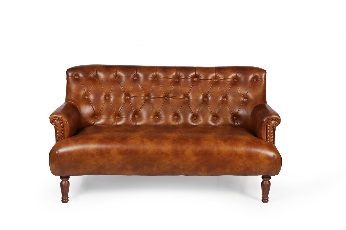 Leather Loveseat Settee